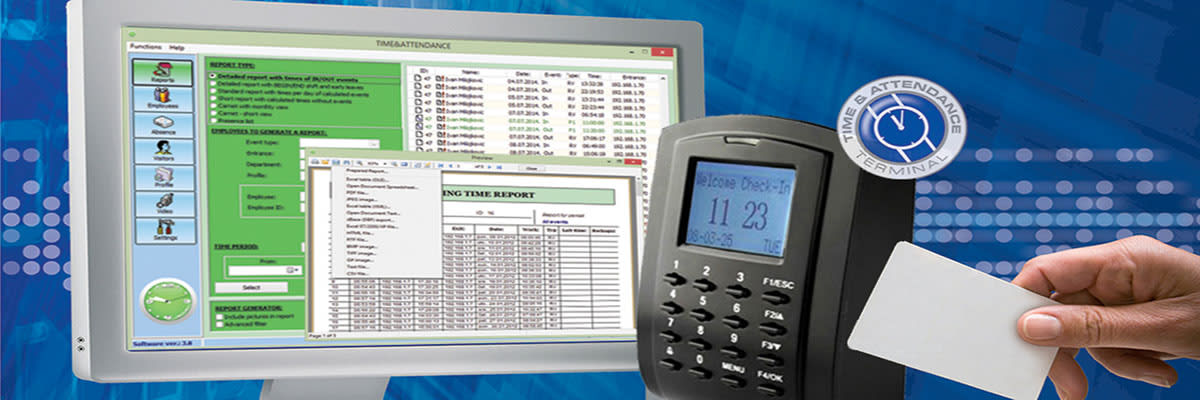 ervTimeAtt software with SC103 terminal and card