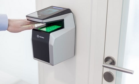 MorphoWave contactless biometric reader