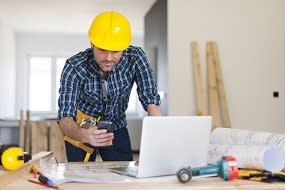 work on the construction site